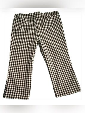 Maurices Black & White Gingham Cropped Pants
